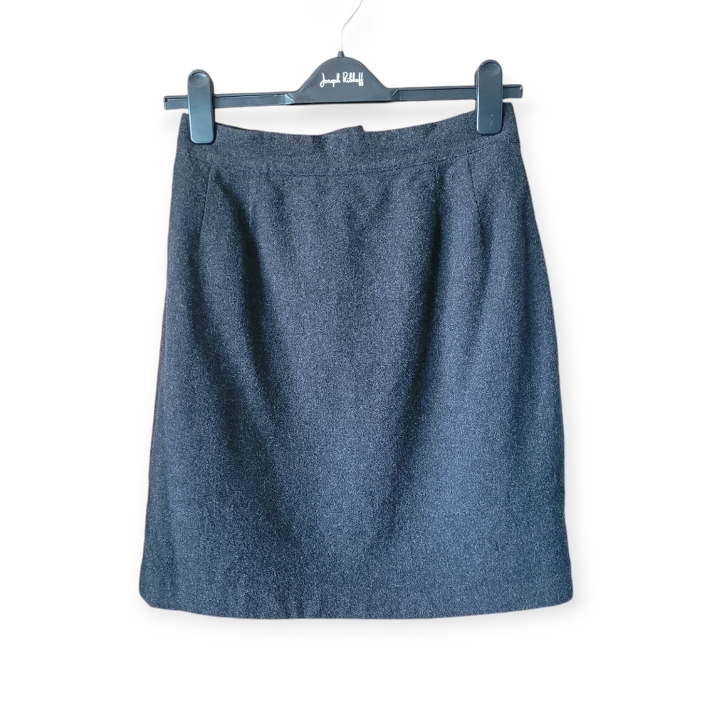 Vintage Cashmere Blend Miniskirt in charcoal grey size small